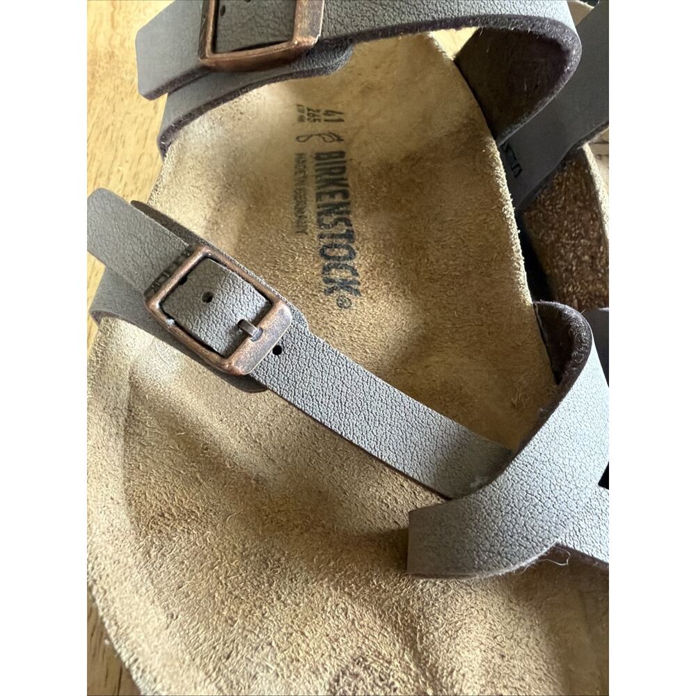 Women's Birkenstock Mayari Birko-Flor Nubuck Sandals, Size 41 Women’s 10/10.5 - Picture 3 of 9